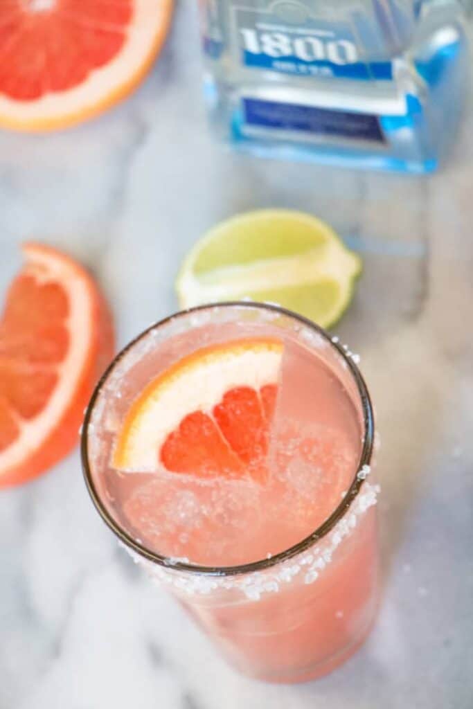 Paloma: Fresh Grapefruit + Tequila Cocktail
