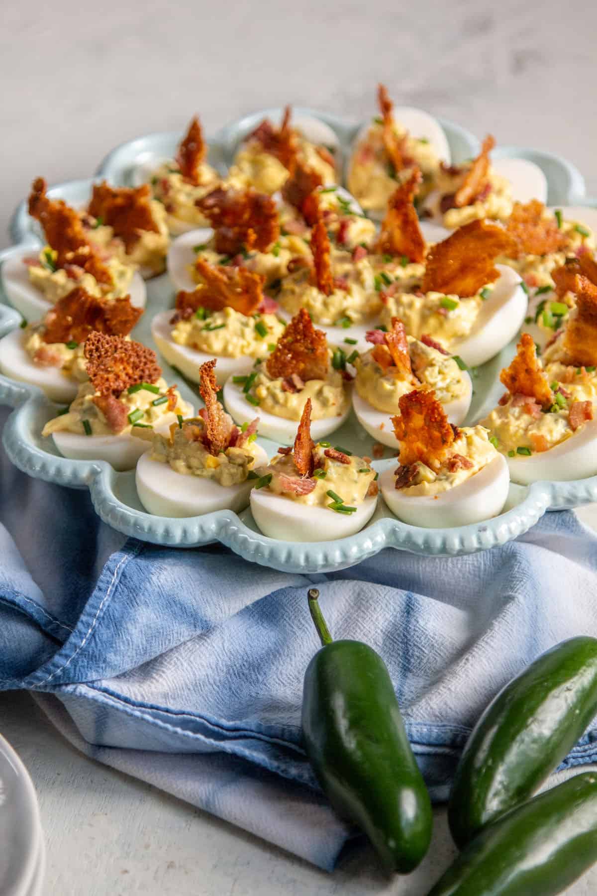 How To Make Deviled Eggs: Jalapeño Popper Deviled Eggs